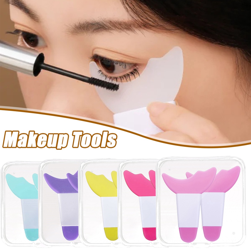 1 Pc Alat Bantu Makeup Multifungsi Bahan Silikon Untuk Maskara Eyeliner Eyeshadow