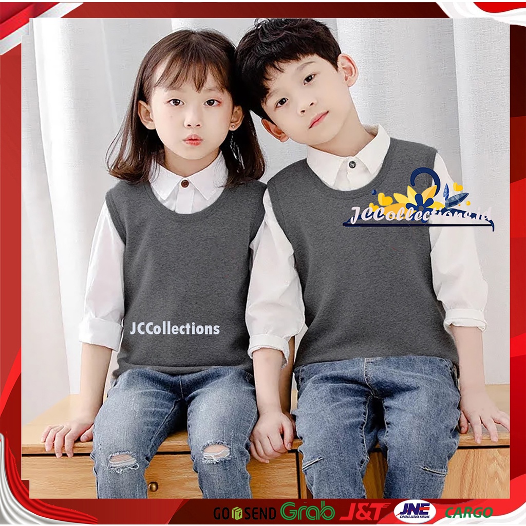 Rompi Vest Anak Korea Oneck  / Kids Vest Rajut Anak Odwinn - JCCollections