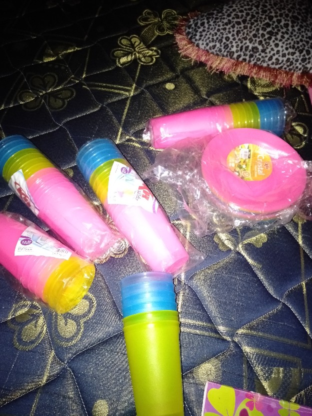 12pcs Piring Plastik 7