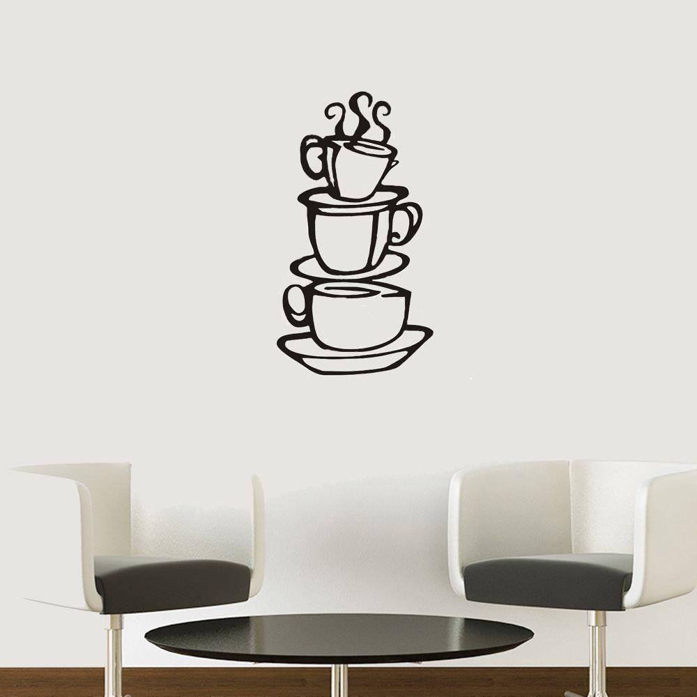 R-bunga Stiker Dinding Populer Fashion Vinyl Removable DIY Cafe Decals