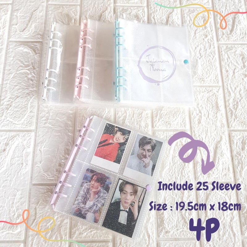 

Binder Jelly glitter / Binder Photocard A5 || A6 Include Sleeve