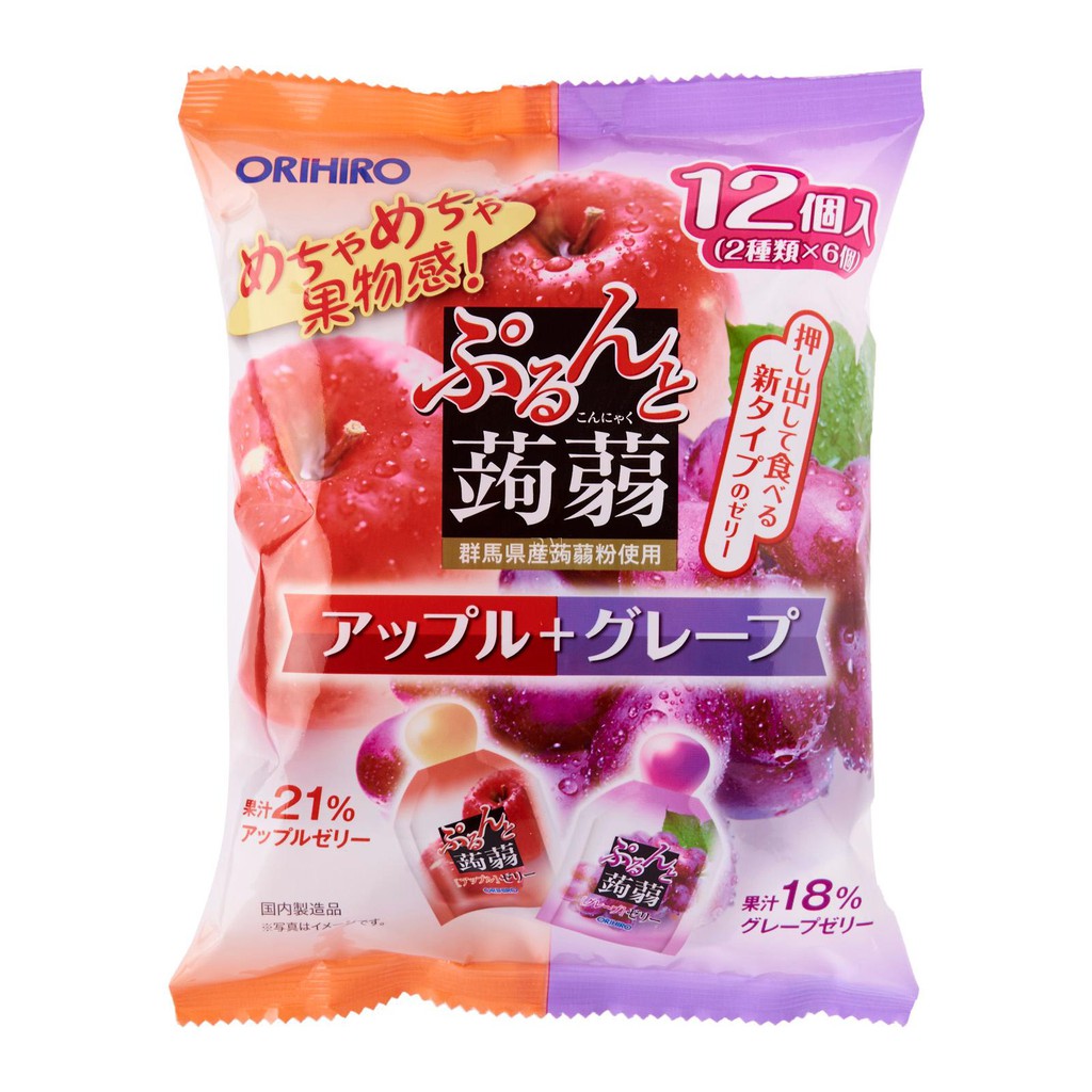 

Orihiro Konjac Jelly Apple Grape 240gr