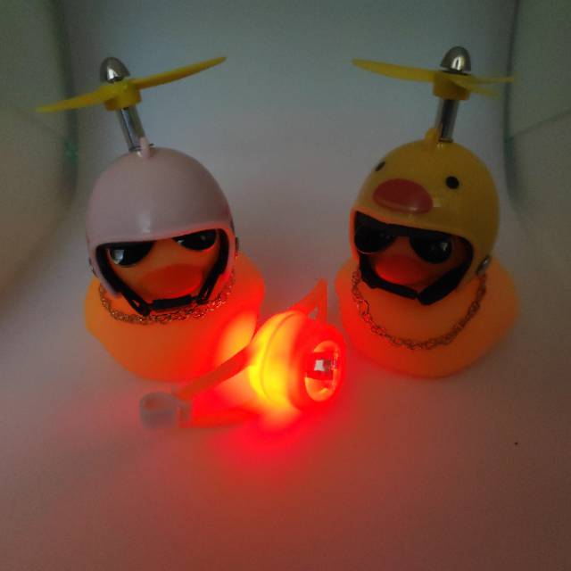 Bebek helm LED #bebek bebekan #bebek+helm+kacamata+kalung+baling-baling