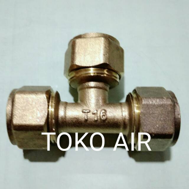 Tee sambung kuningan pipa air panas/ Tee Kuningan fitting pemanas air / fitting water heater