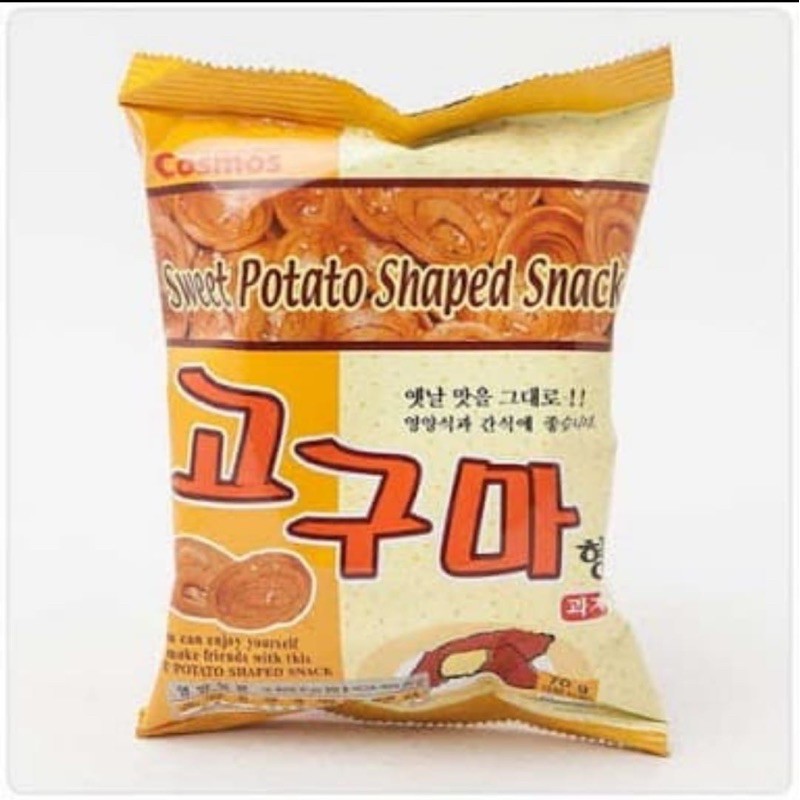 

Cosmos Sweet Potato Shaped Snack korea-Rasa Ubi Manis 60gr.non halal