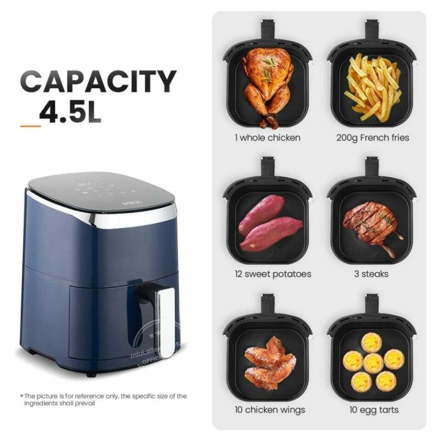 Air Fryer Mesin Penggoreng Udara Tanpa Minyak 4.5L - KB2299-L - Blue/Navy