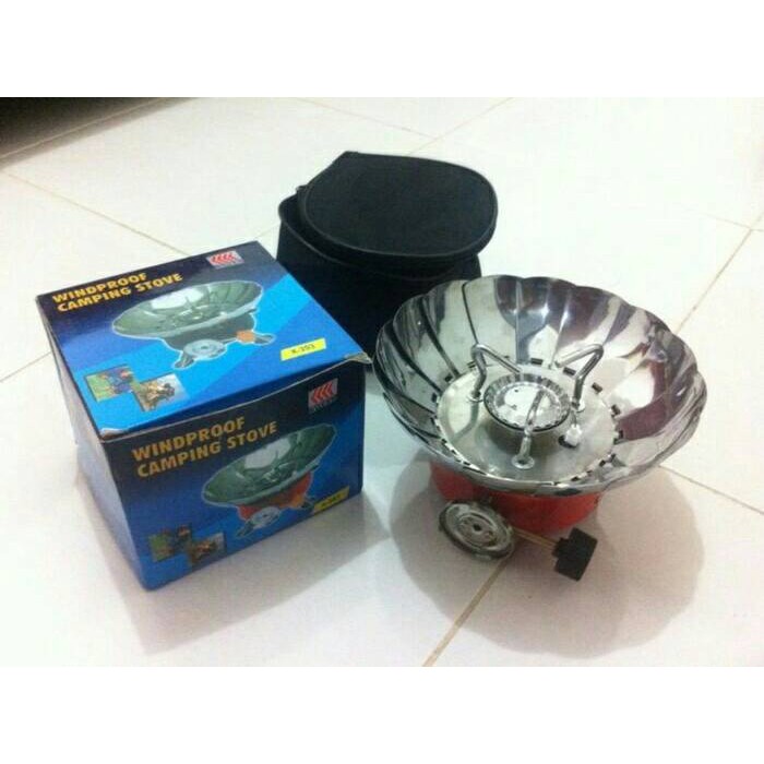 Kompor Gas Portable Mini Windproof Camping Stove | Kompor Anti Angin