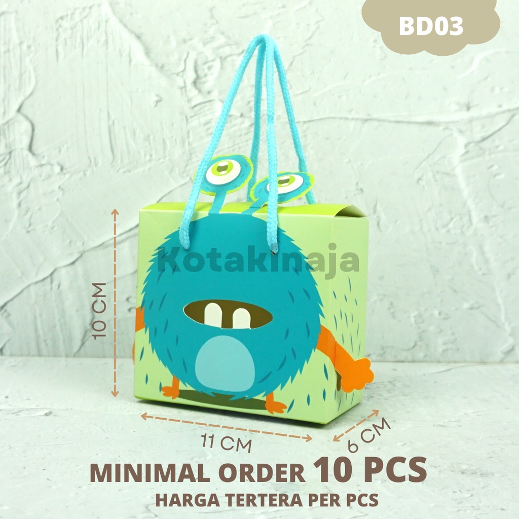 

Goodiebag Ultah / Goodiebag Anak Anak / Goodiebag Monster / Box Ultah I BD03