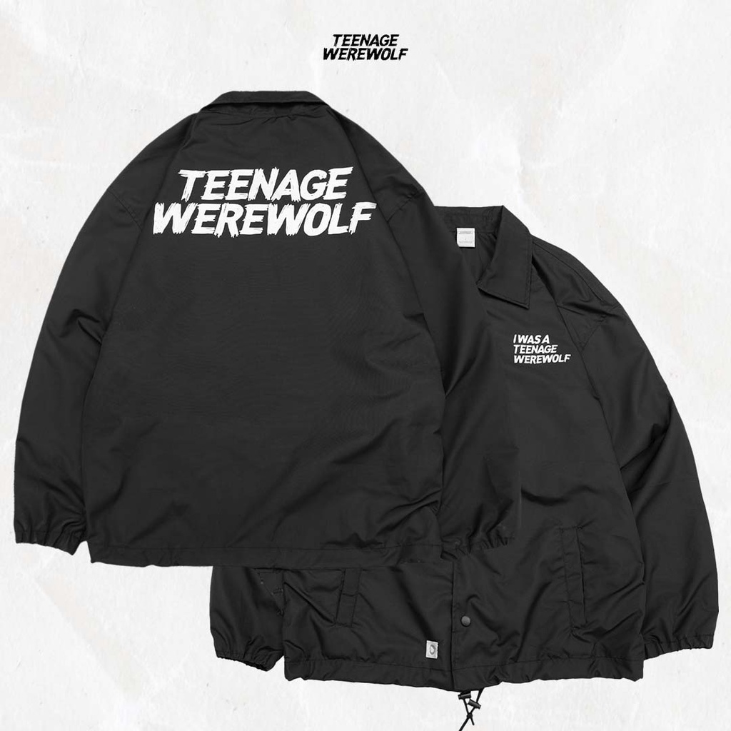 Teenage Werewolf Coach Jacket Black