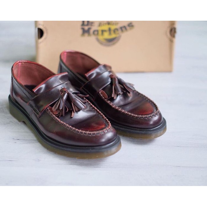 adrian tassel loafer burgundy