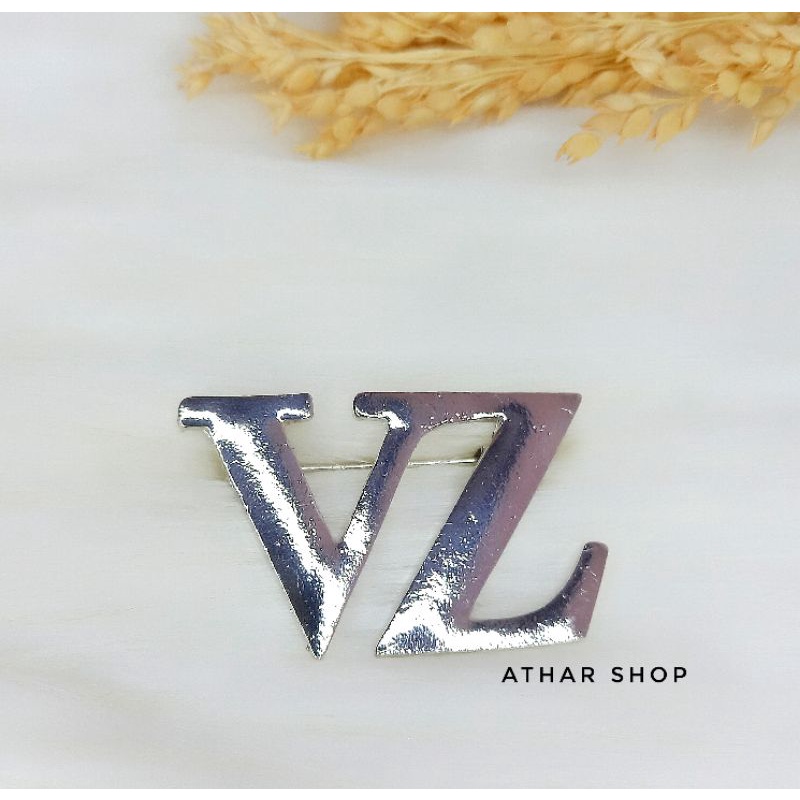 Bros B,bross button,pin Bros buttonscarves-Vz silver