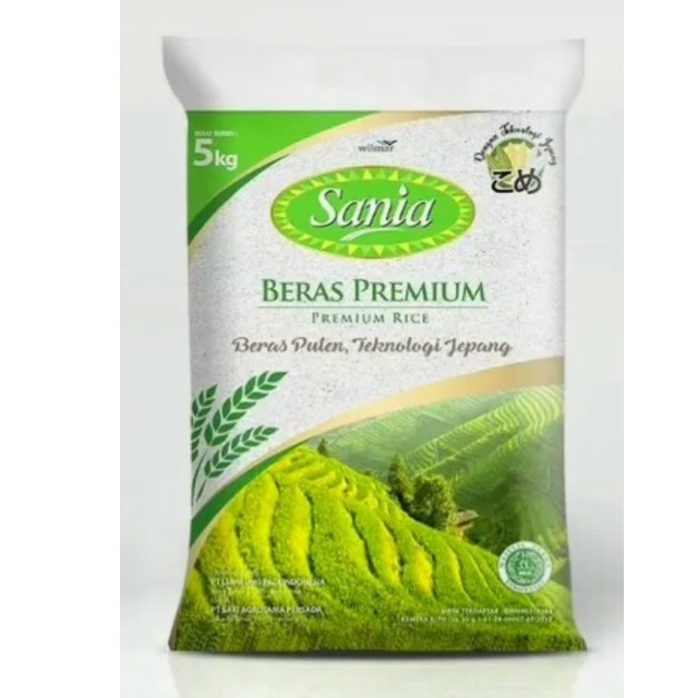 

Beras sania 5 kg pulen enak