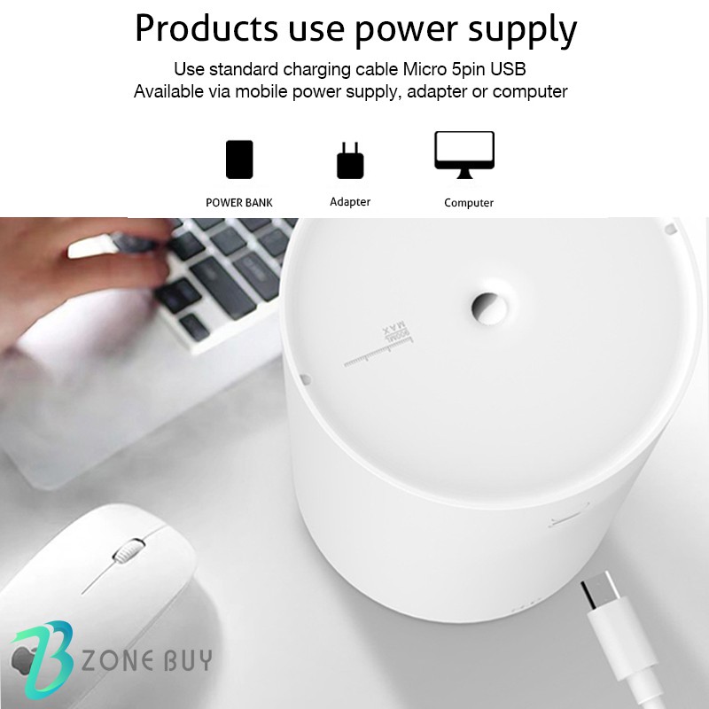 100% ORI Humidifier Diffuser Aroma Diffuser 700ML Oil Diffuser Aroma Terapi Pengharum Ruangan M107-4