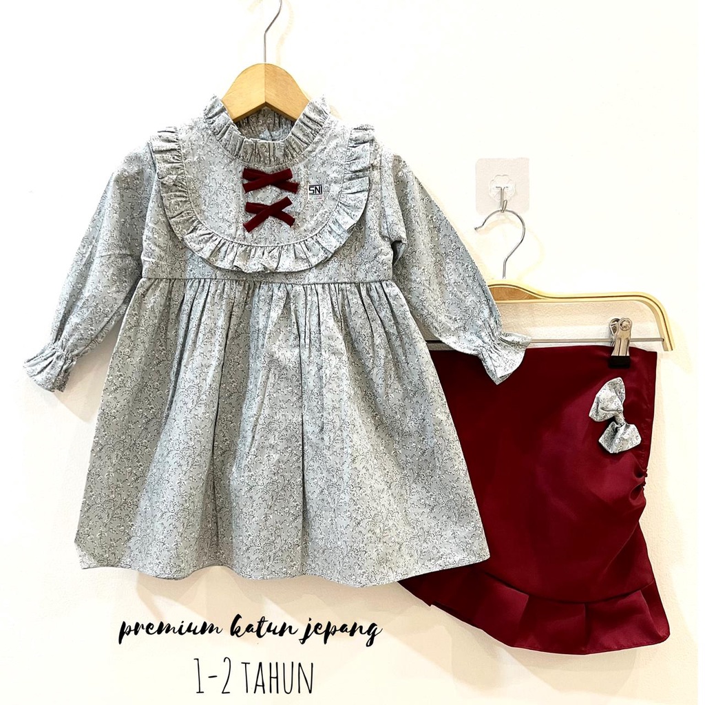 Gamis Hijab Kalung Mawar Mewah 100% cotton HANBOOK ZOYA CHLOE SYAHRINI LITTLE BEE BON Gamis Baju Muslim Hijab Lucu Fashion Anak Bayi Perempuan Cewek Terlaris Terbaru Lucu Murah