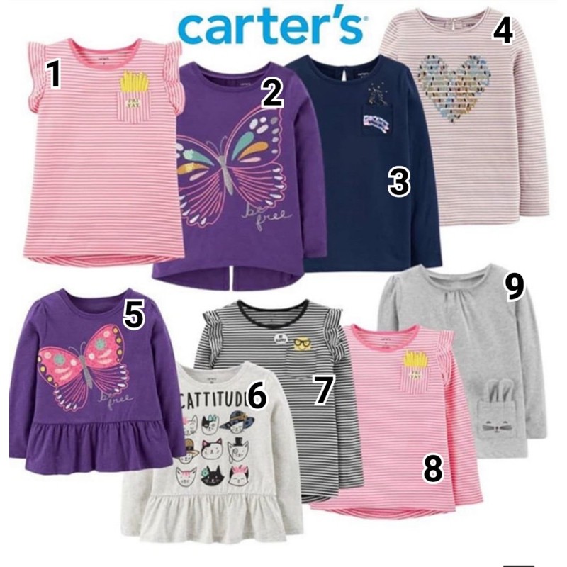 Carter's Girls Tee / Carters Sequin Tee / Carters tee / kaos anak carters / kaos carters