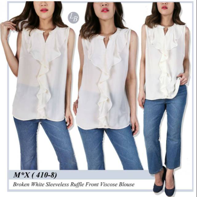 Max broken white blouse