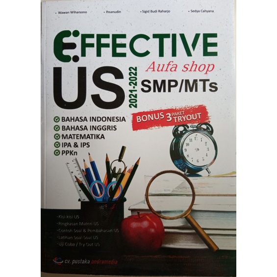 

Buku Effective Latihan Persiapan US SMP/MTs 2021-2022 Pustaka Andromedia