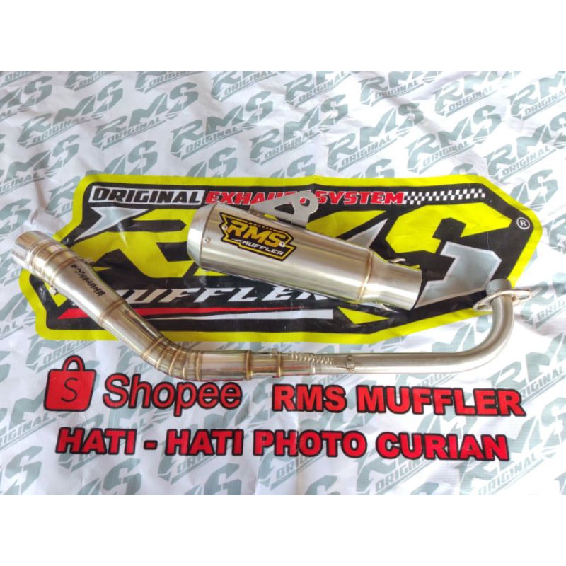 Knalpot RMS Muffler Original pnp Jupiter z vega r revo smash grand c70 Supra DLL