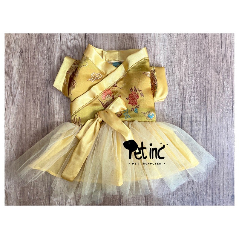 SINCIA GOLD RIBBON DRESS