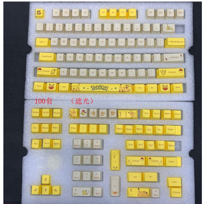 Keycap 104 Tombol Oem Sublimasi Pbt Tema Binatang Cherry Untuk Keyboard Mekanik