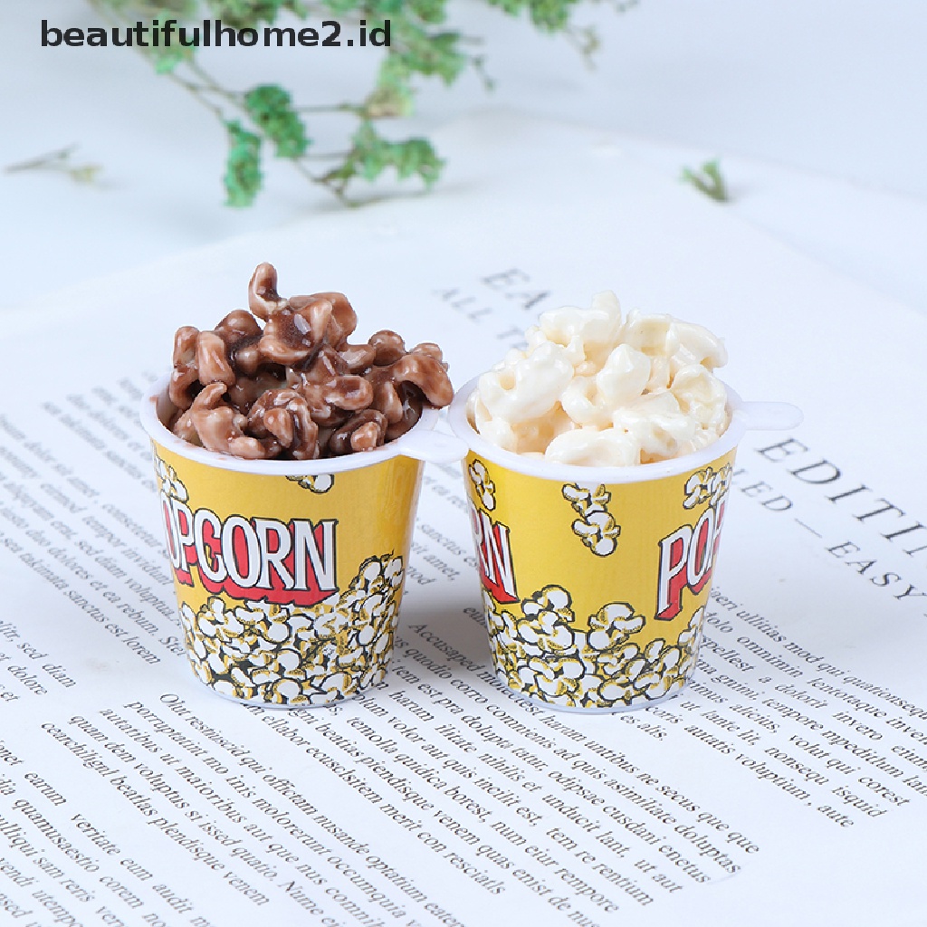 (Beautifulhome2.Id) 1pc Mainan Miniatur Ember Popcorn Skala 1: 6 Untuk Dekorasi Rumah Boneka