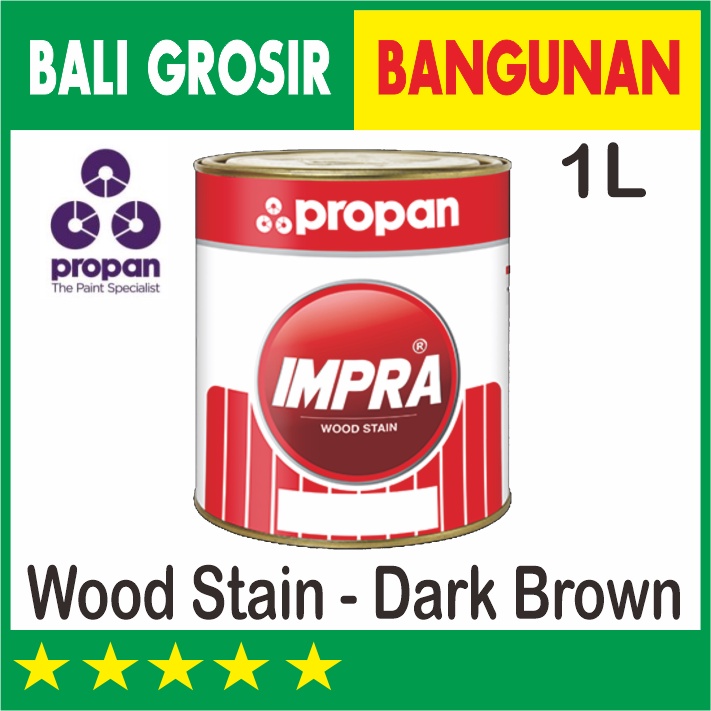 DARK BROWN PROPAN IMPRA WOOD STAIN WOODSTAIN WS 162 1 LITER