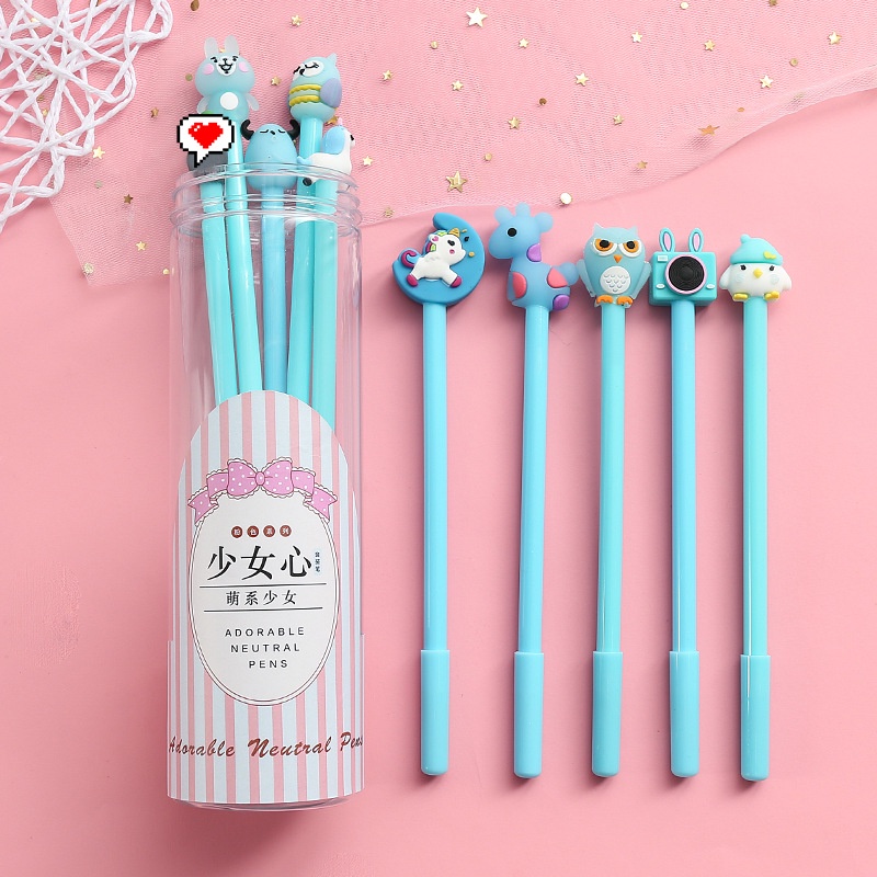 KENSHO Pen Bensia Topper Karet Karakter Lucu Imut Import  / Pulpen Unicorn / BT21/ Alat Tulis