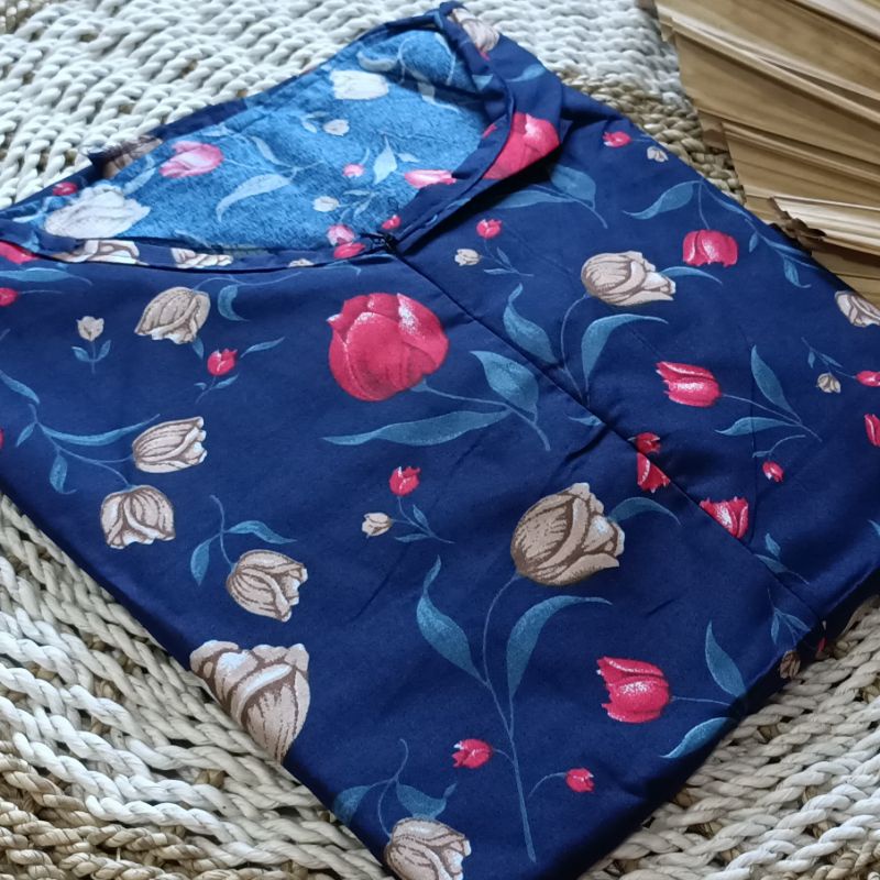 GAMIS KATUN JUMBO JEPANG MOTIF SUNRISE RASTI ETNIK RETRO POLKADOT VINTAGE MAYUNG BUSUI GAMIS SUNRISE-M-14