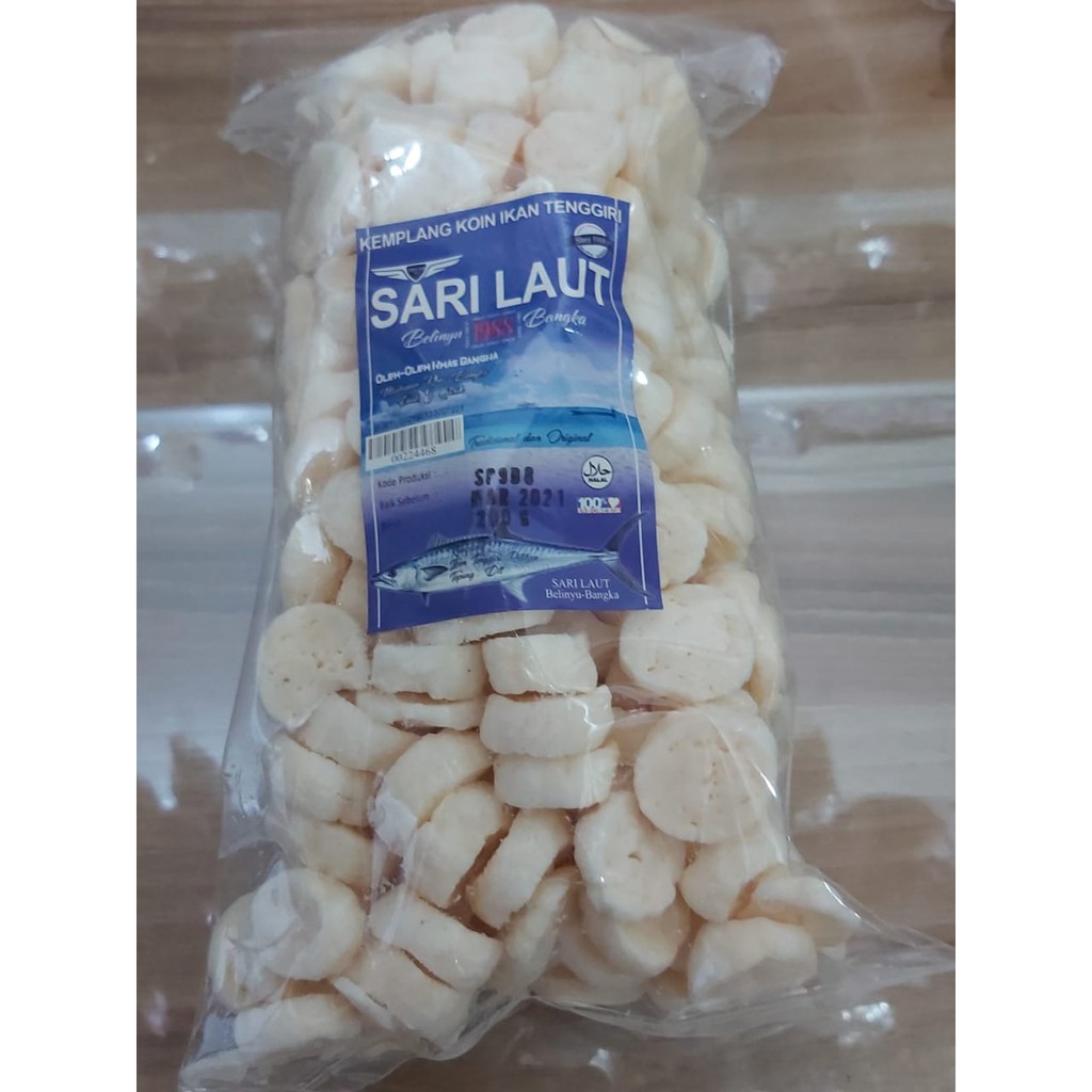 

Kemplang Koin Ikan Tenggiri Sari Laut 100gr Asli Bangka / Krupuk Mini Bangka