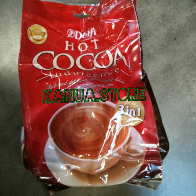 

Delfi hot cocoa indulgence minuman cokelat 500gr polybag