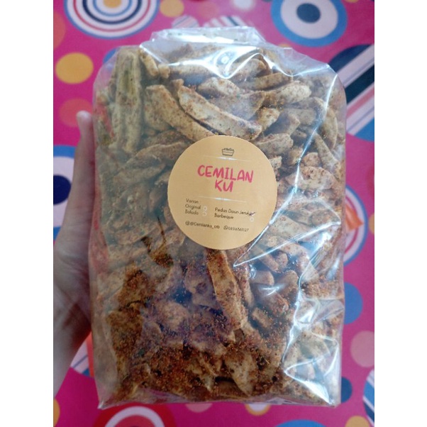 

Basreng Pedas Daun jeruk