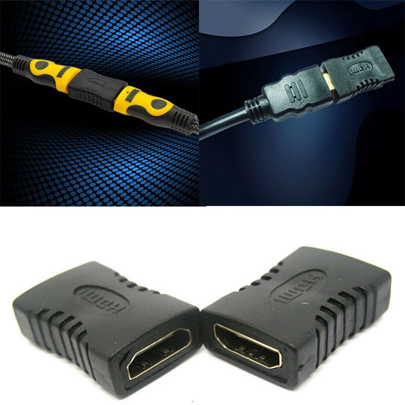 HDTV HD TV Female To Female Extender Adapter Coupler Connector Converter Full HD 1080