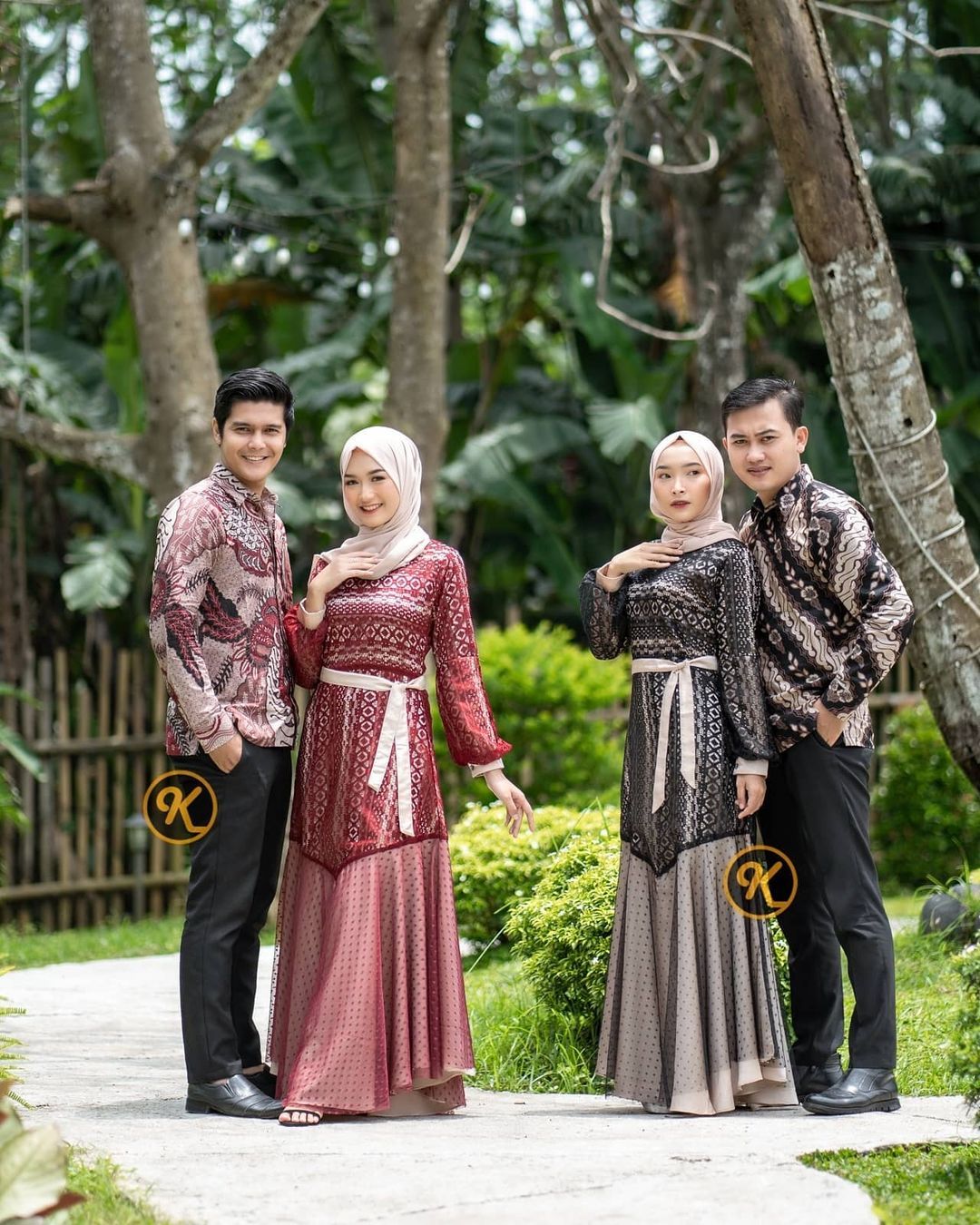 Couple Batik Nelam Original Gamis Modern Bisa Pisah Terbaru Katun Halus