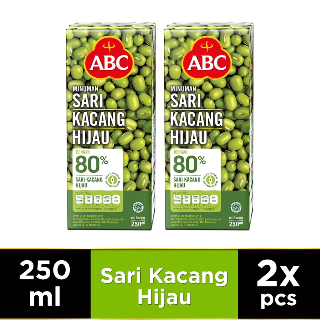 

ABC Minuman Sari Kacang Hijau 250 mL x2