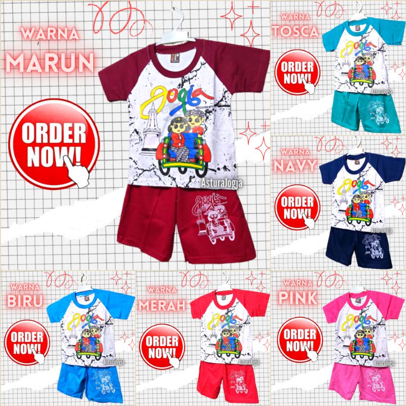 Kaos Anak Jogja 1 - 11 Tahun || Setelan Anak Laki Perempuan || Souvenir Oleh Oleh Malioboro Jogja