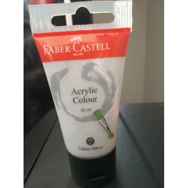 

Cat Acrylic FaberCasetell Glitter Silver 30ML