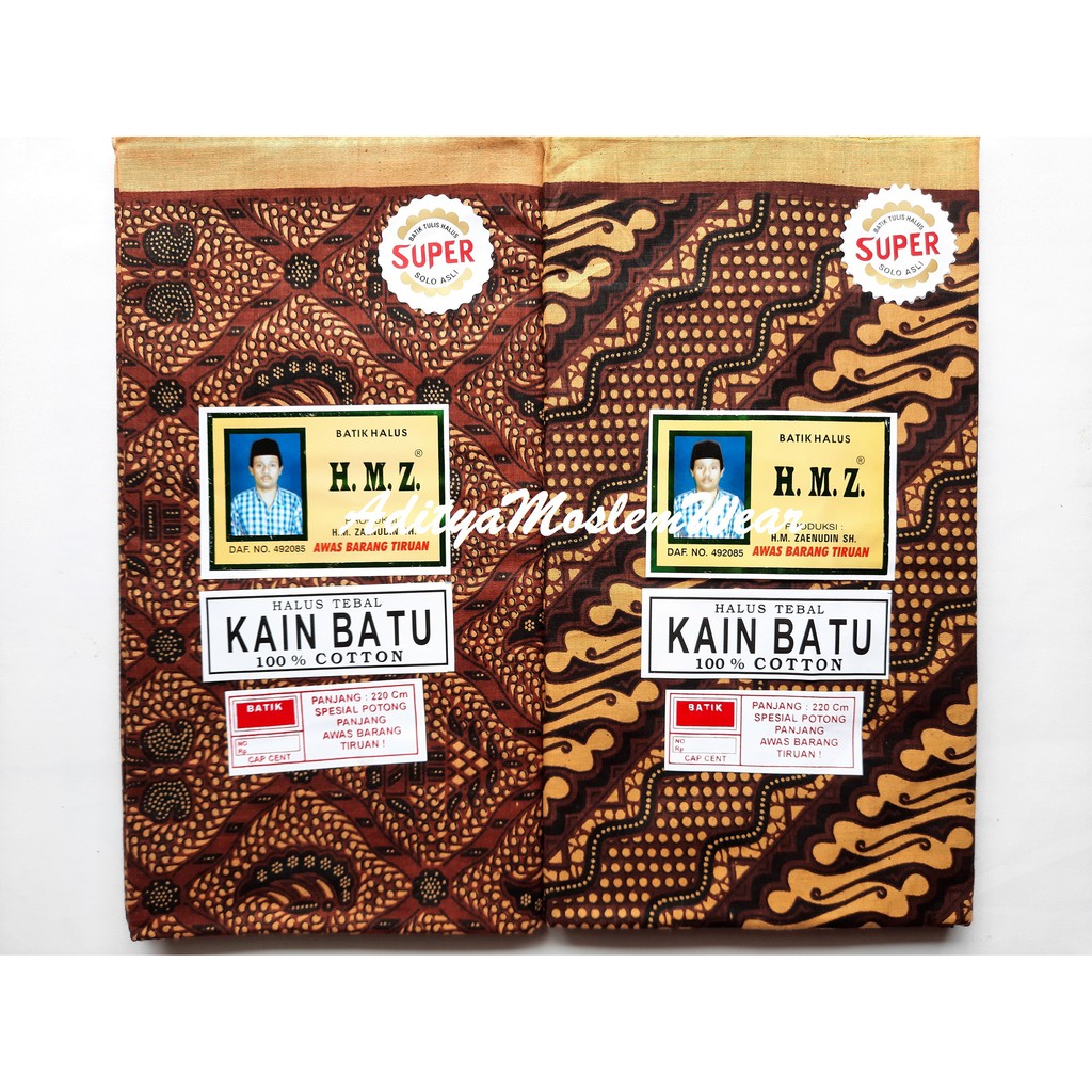 PAKET HEMAT 3 PCS KAIN SAMPING KEBAT PANJANG / KAIN JARIK BATIK HMZ SOLO / KAIN BATU HALUS