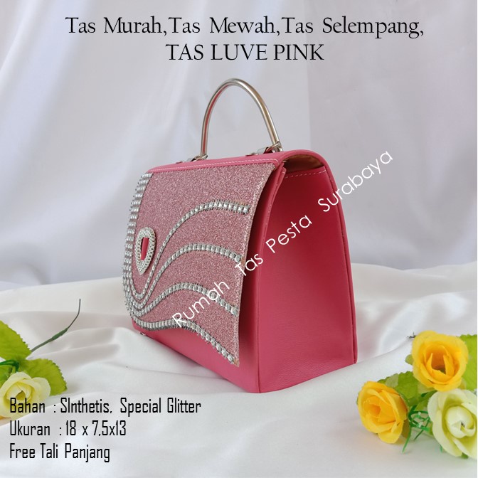 Tas Murah,Tas Mewah,Tas Selempang,TAS LUVE PINK