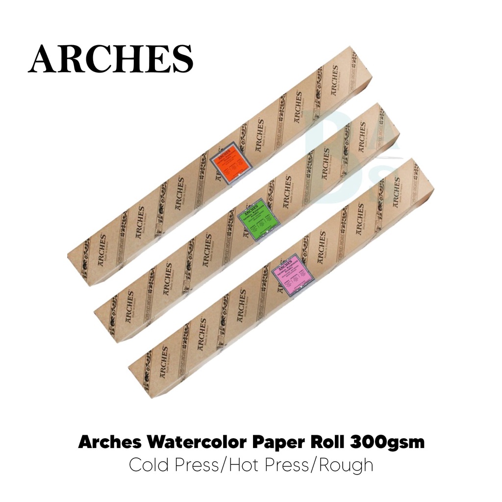 

Arches Watercolor Paper Roll 300gsm - HP/CP/R