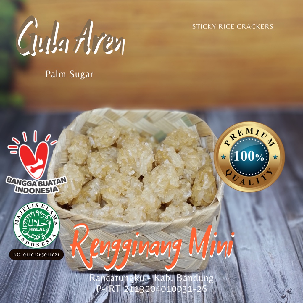 

Ranginang Mini Mentah Gula Aren 200 gram