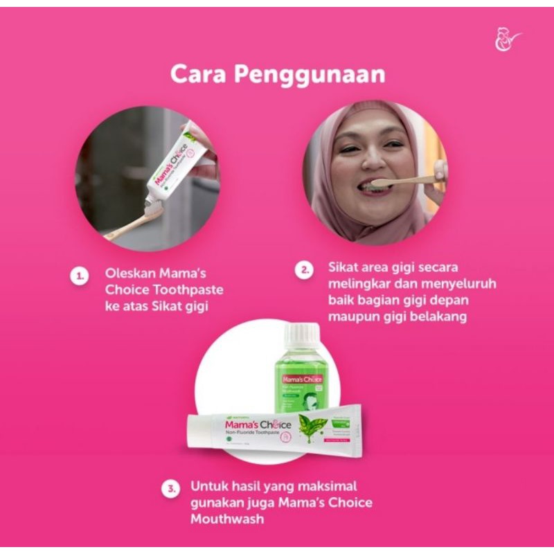 Mama's Choice Maternity Non Fluoride Toothpaste/Pasta Gigi Ibu Hamil