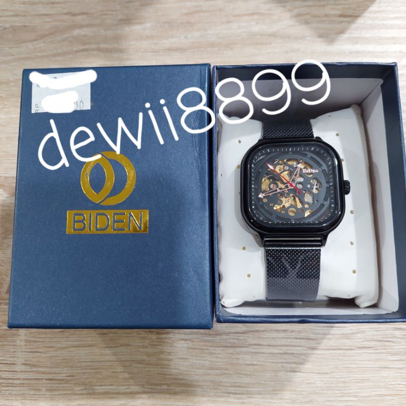 JAM TANGAN BIDEN OTOMATIS 0196 HITAM