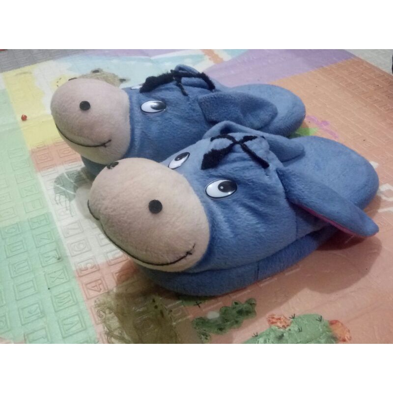 Sendal Tidur Kamar Karakter Keledai Eeyore Winnie The Pooh Premium PRELOVED Bekas Second