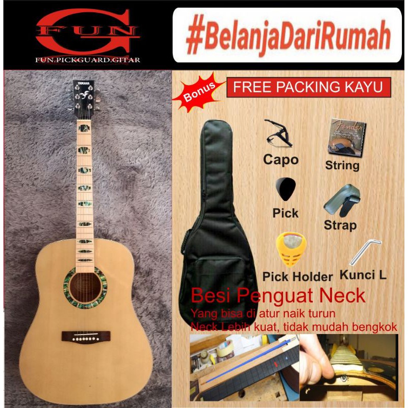 Gitar Akustik Yamaha Jumbo Custom