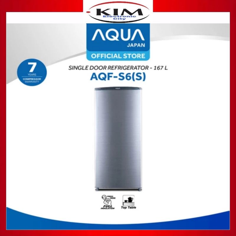 AQUA BY SANYO AQF-S6 FREEZER RUMAHAN 6 RAK - AQF-S6 GARANSI RESMI