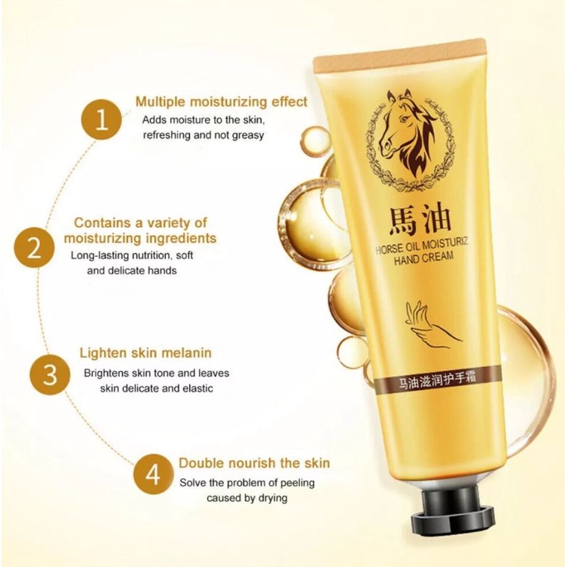 IMAGES HORSE OIL MOISTURIZING HAND CREAM PENUAN TANGAN KAKI KULIT KERING MELEMBABKAN MEMUTIHKAN 30ML