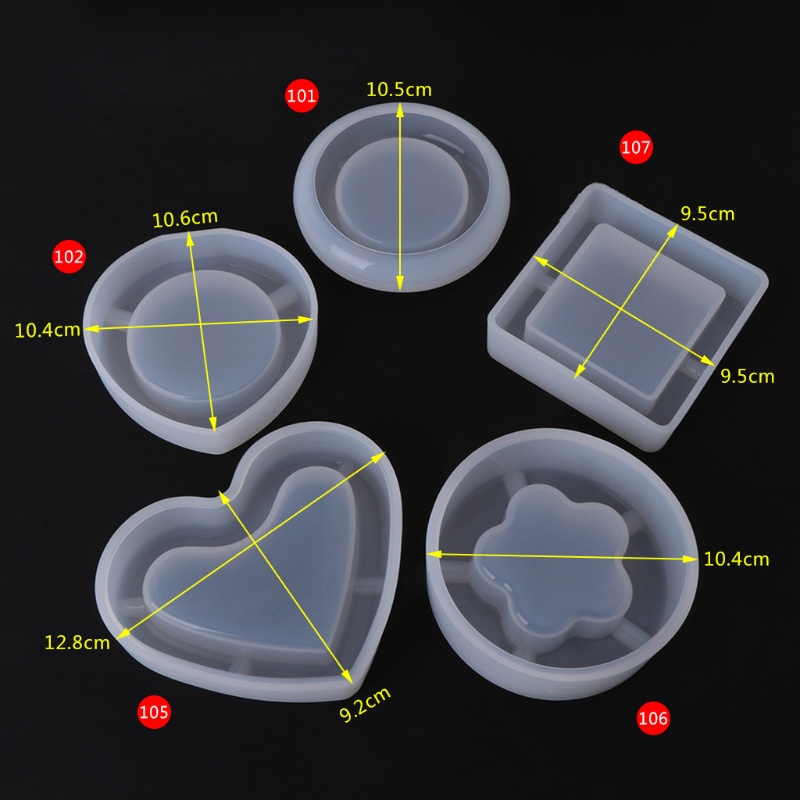 SIY  Silicone Mold DIY Geometric Resin Pendant Mirror Crafts Ashtray Jewelry Making