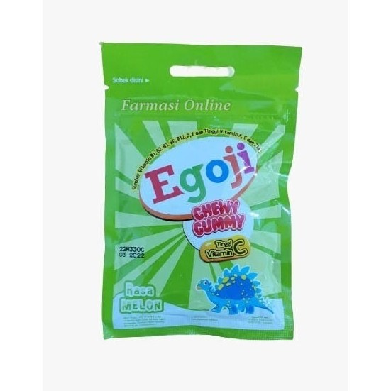 Egoji Chewy Gummy rasa Melon Sachet