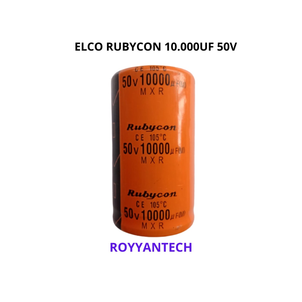 ELCO 10.000UF 50V RUBYCON ORANGE ELCO  RUBYCON 50V 10.000UF