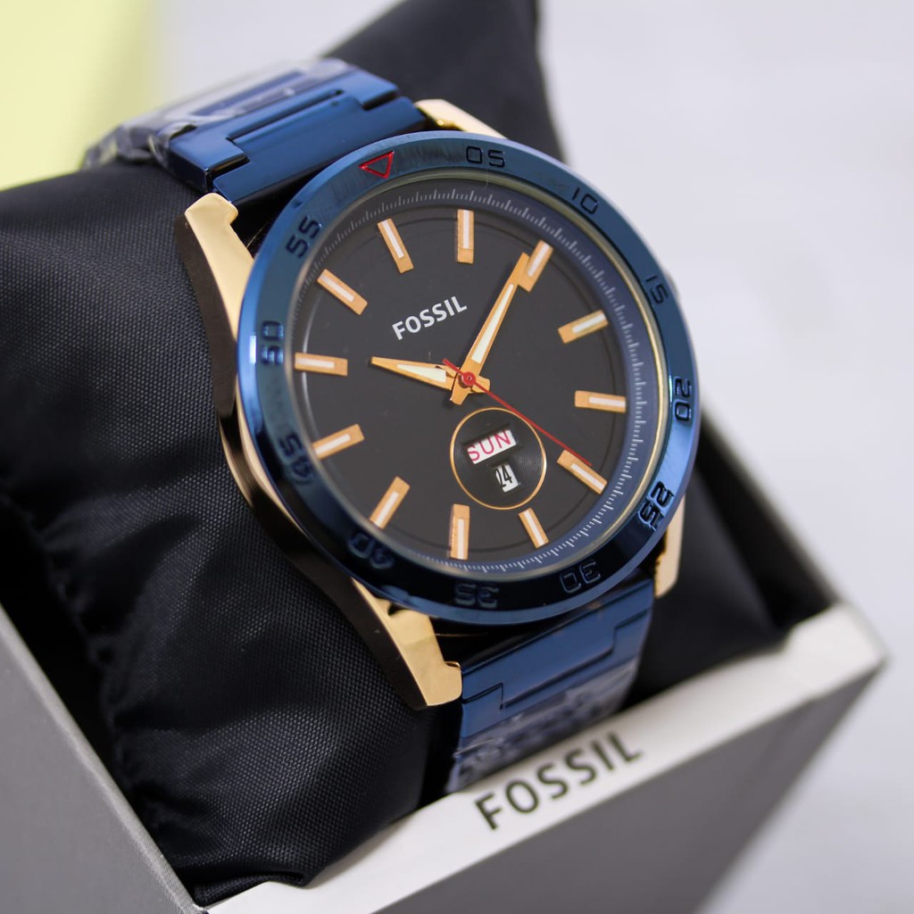 ( Bisa Cod ) Jam Tangan Pria F3955E Tanggal Hari Aktif Tali Rantai Free Box & Baterai Cadangan